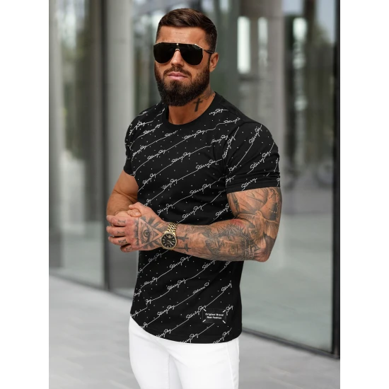 Vyriški juodi marškinėliai Stary