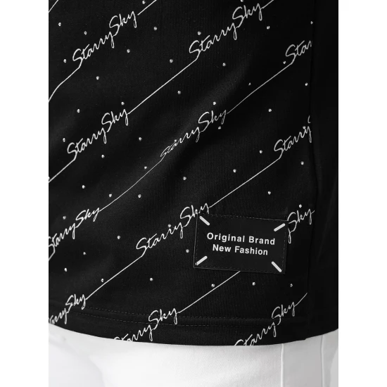 Vyriški juodi marškinėliai Stary