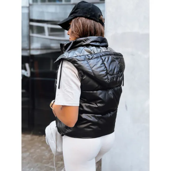 Juoda blizgi liemenė Osin TY3706