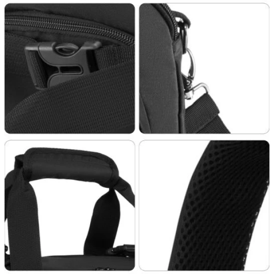 Juodos spalvos krepšys ir kuprinė 2in1 Perfect ZG934