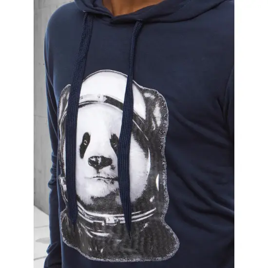 Vyriškas tamsiai mėlynas džemperis Panda Džemperiai
