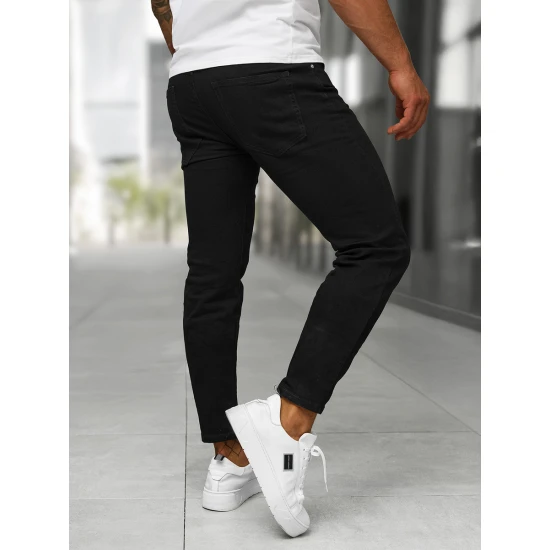 Vyriški juodi džinsai Novak Kelnės