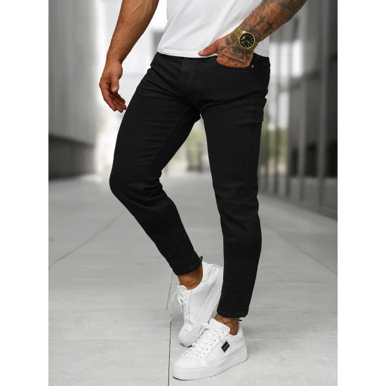 Vyriški juodi džinsai Novak Kelnės