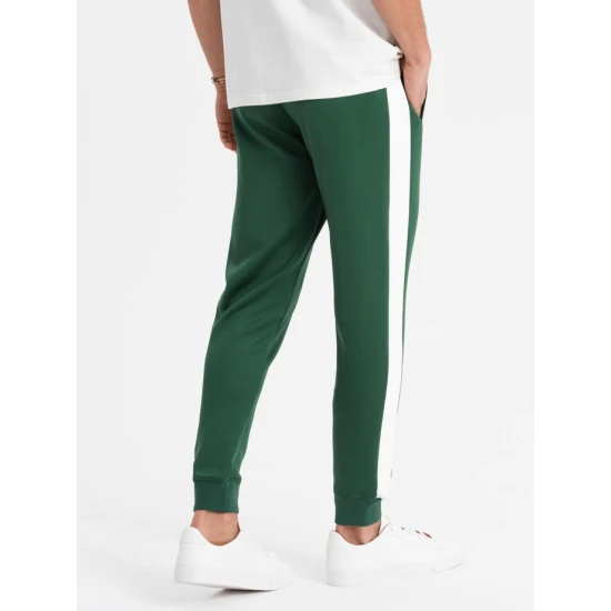 Vyriškos žalios spalvos laisvalaikio kelnės Adelf Kelnės