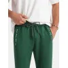Men's green leisure trousers Adelf V7 OM-PASK-0229