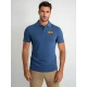 Vyriški mėlyni polo marškinėliai Širdis JS/8T80