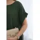 Chaki suknelė su kišenėmis Safira 28175
