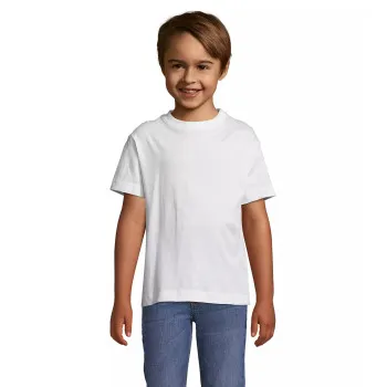 Vaikiški unisex baltos spalvos marškinėliai Kids