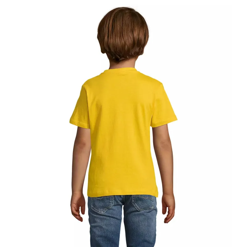 Vaikiški unisex geltonos spalvos marškinėliai Kids KIDS11970