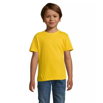 Vaikiški unisex geltonos spalvos marškinėliai Kids