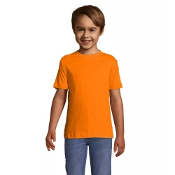 Vaikiški unisex oranžinės spalvos marškinėliai Kids