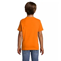 Vaikiški unisex oranžinės spalvos marškinėliai Kids