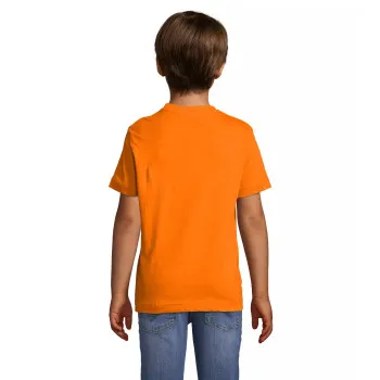 Vaikiški unisex oranžinės spalvos marškinėliai Kids