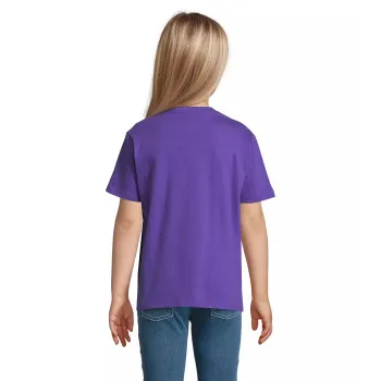 Vaikiški unisex violetinės spalvos marškinėliai Kids