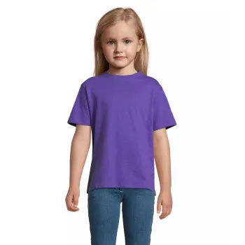 Vaikiški unisex violetinės spalvos marškinėliai Kids