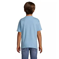 Vaikiški unisex šviesiai mėlyni marškinėliai Kids