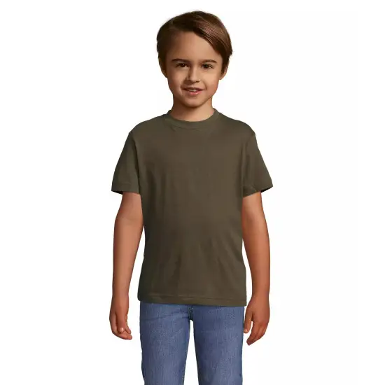 Vaikiški unisex chaki spalvos marškinėliai Kids KIDS11970