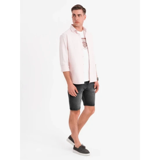 Vyriški juodi džinsiai šortai Celtic V4 OM-SRDS-0171