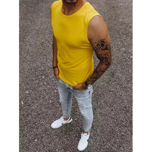 Vyriški geltonos spalvos marškinėliai Lock RX4920