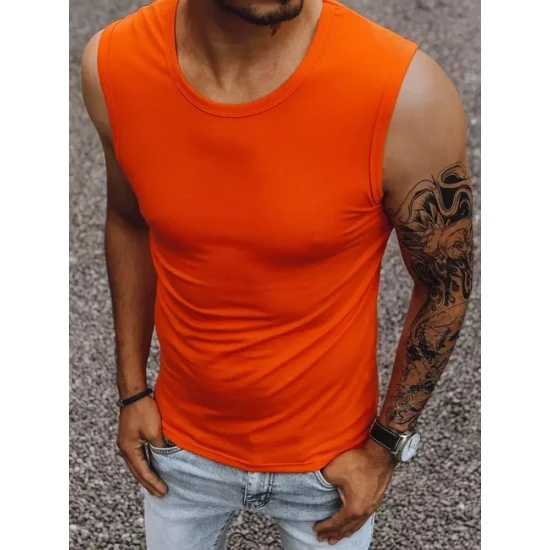 Vyriški ryškiai oranžinės spalvos marškinėliai Lock RX4919