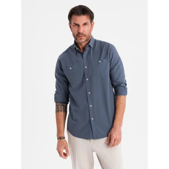 Vyriški mėlynos spalvos marškiniai Arlas V4 OM-SHCS-0134