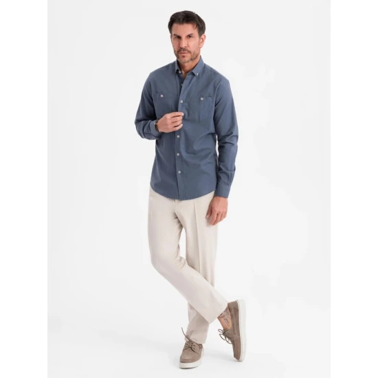 Vyriški mėlynos spalvos marškiniai Arlas V4 OM-SHCS-0134