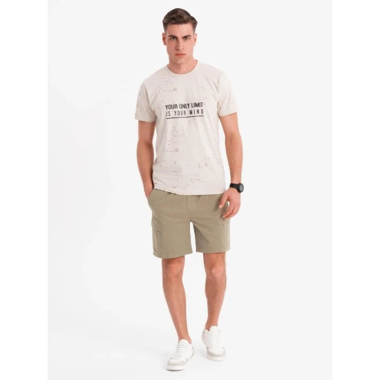 Vyriški chaki spalvos šortai Stuart V3 OM-SRCG-0194