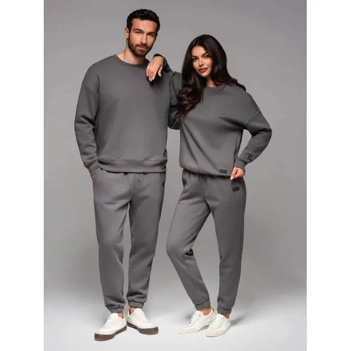 Unisex laisvalaikio tamsiai pilkos kelnės Argan V18 OU-PSBC-0100