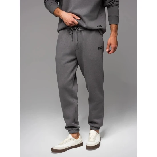 Unisex laisvalaikio tamsiai pilkos kelnės Argan V18 OU-PSBC-0100