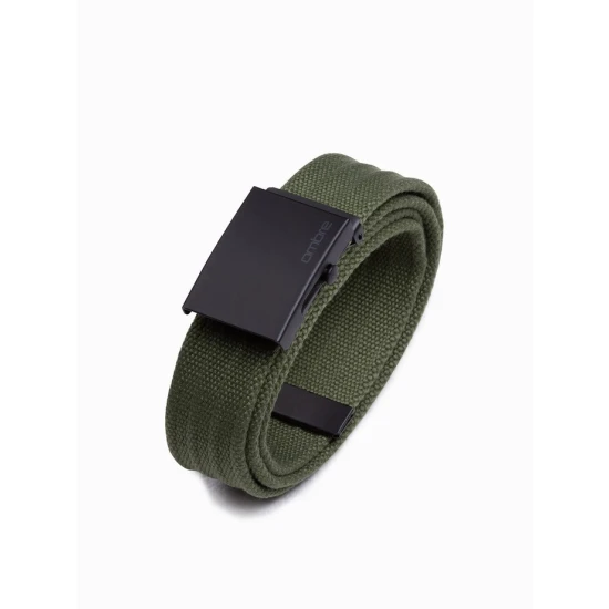 Vyriškas chaki spalvos diržas Derek A651