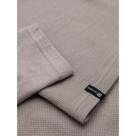 Vyriška pilki marškinėliai ilgomis rankovėmis Doug V7 OM-LSCL-0109