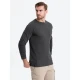 Vyriška tamsiai pilki marškinėliai ilgomis rankovėmis Doug V5 OM-LSCL-0109
