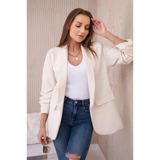 Moteriškas šviesiai rusvas švarkas Florita 23828