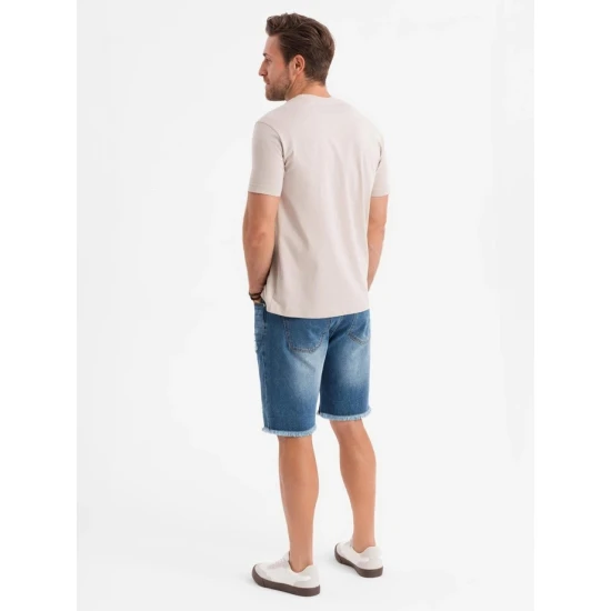 Vyriški mėlyni džinsiniai šortai Urban V3 OM-SRDS-0157