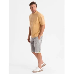 Vyriški pilki džinsiniai šortai Makal