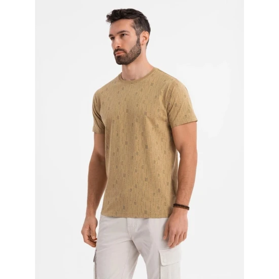 Vyriški rusvos spalvos marškinėliai Authentic V3 OM-TSFP-0225