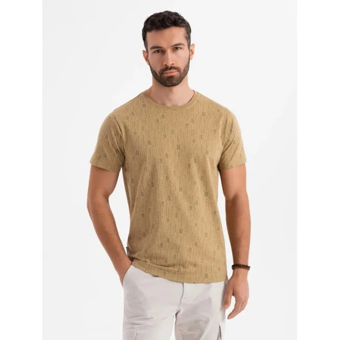 Vyriški rusvos spalvos marškinėliai Authentic V3 OM-TSFP-0225