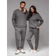 Unisex laisvalaikio kostiumas pilkos spalvos Couple V18 Z109