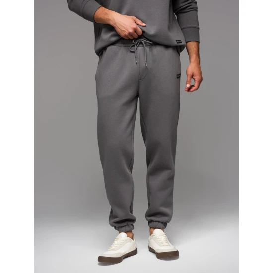 Unisex laisvalaikio tamsiai pilkos kelnės Argan V18 OU-PSBC-0100