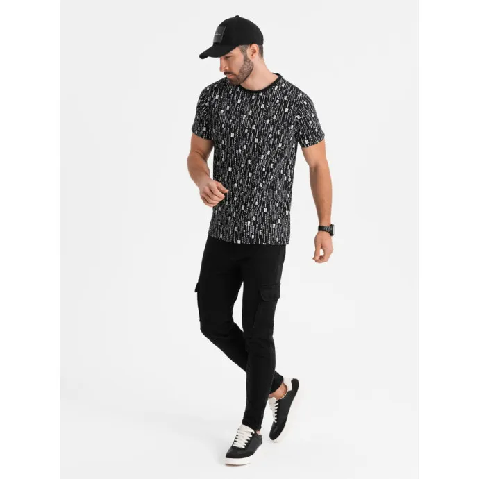 Męska czarna koszulka Authentic V2 OM-TSFP-0225