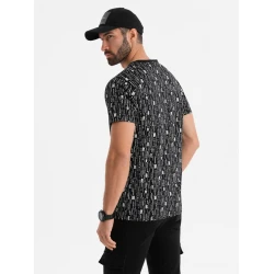 Vyriški juodos spalvos marškinėliai Authentic