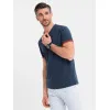 Vyriški tamsiai mėlynos spalvos marškinėliai Brak V1 OM-TSCT-0198