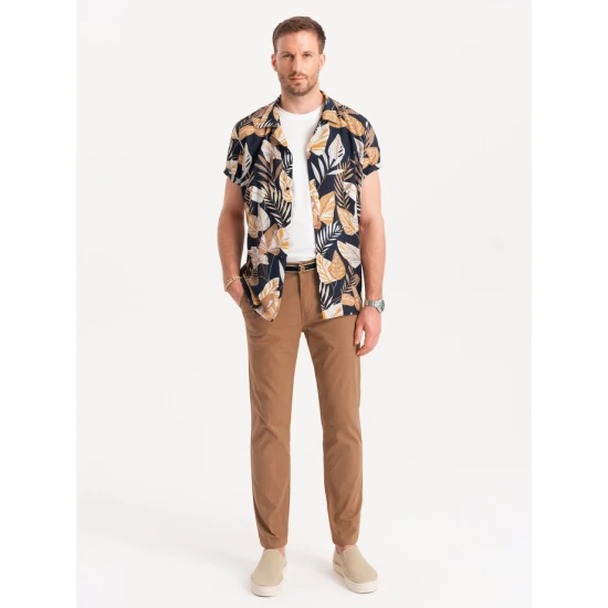 Vyriškos rudos spalvos kelnės Adam V4 OM-PACP-0118