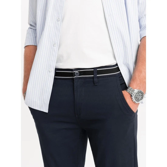 Vyriškos tamsiai mėlynos spalvos kelnės Adam V2 OM-PACP-0118