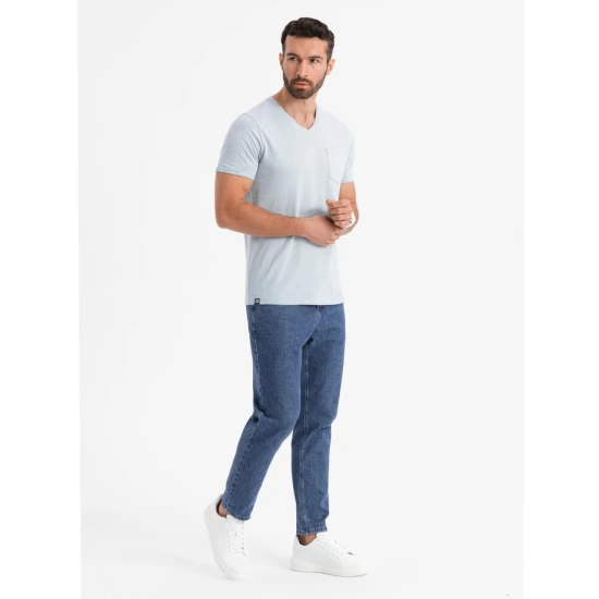 Vyriški pilkos spalvos marškinėliai Montel V8 OM-TSWT-0242