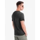 Vyriški juodos spalvos marškinėliai Montel V6 OM-TSWT-0242
