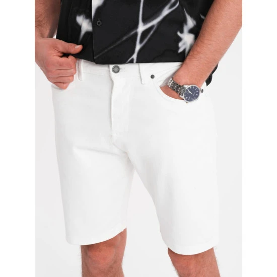 Vyriški balti džinsiai šortai Celtic V1 OM-SRDS-0171