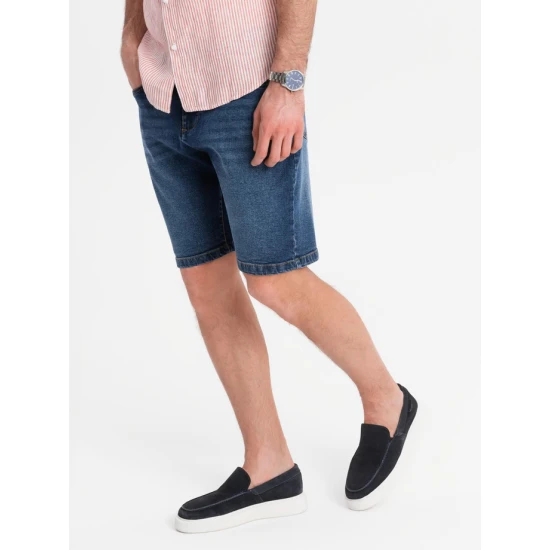 Vyriški tamsiai mėlyni džinsiai šortai Celtic V3 OM-SRDS-0171