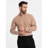 Vyriški šviesiai rudos spalvos marškiniai Arlas V7 OM-SHCS-0134