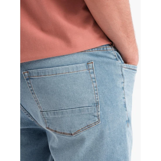 Vyriški šviesiai mėlyni džinsiai šortai Braco V1 OM-SRDS-0186